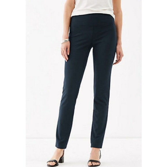 pure jill slim leg pants